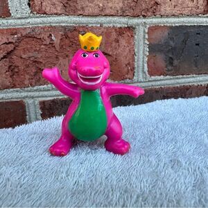 1993 Vintage Barney With Crown 2.5" PVC Loose Figure Lyons Group